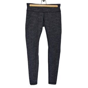 SALE Lululemon Dark Grey patterned leggings size 6 *GUC